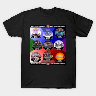 Dork Tales D&D Game Alignment Chart T-Shirt